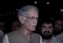Pervez Khattak Media Talk after opening newly constructed Cultural Heritage Trail in Peshawar (04.06.18)