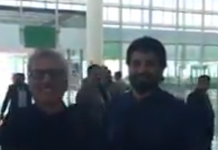 عارف علوی اور ڈپٹی اسپیکر قومی اسمبلی اسلام آباد ائیرپورٹ پر قومی ایئرلائن کی پرواز کے لئے قطار میں کھڑے رہے