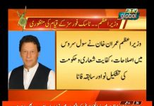 Prime Minister Imran Khan approved constitution of three task forces (06.09.18)