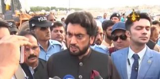 Short Media Talk of Minister of State for Interior Shehryar Khan at Kashmir Highway Islamabad (09.09.18)