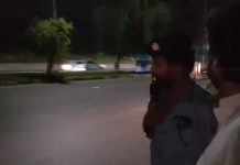 9 محرم کی رات گئے وزیر داخلہ شہریار آفریدی کا شہر کے داخلی راستوں کی سیکورٹی کا معائنہ، مختلف چیک پوسٹوں کا دورہ کیا۔