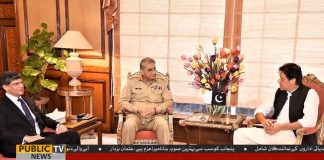 وزیراعظم عمران خان سے آرمی چیف جنرل قمر جاوید باجوہ کی ملاقات ۔