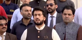 Minister of State for Interior Shehryar Khan Afridi Media Talk Karachi (15.10.18)