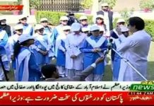 Prime Minister Imran Khan leads from the front; he interacted with the students and gave them a talk on the importance of cleanliness. The drive is aimed at creating awareness among the people of the country in order to spread the message of cleanliness
