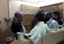 پارلیمانی رہنماء حلیم عادل شیخ اپنے حلقے پی ایس 99 میں عوامی شکایات کے بعد سائیٹ سپر ہائی وے کے حدود میں شراب خانے پر پہنچ گئے