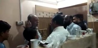 پارلیمانی رہنماء حلیم عادل شیخ اپنے حلقے پی ایس 99 میں عوامی شکایات کے بعد سائیٹ سپر ہائی وے کے حدود میں شراب خانے پر پہنچ گئے