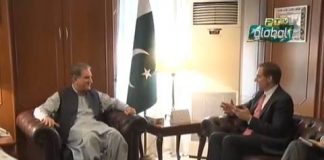 US Chargé d'Affaires Paul Jones calls on Minister of Foreign Affairs Shah Mahmood Qureshi in Islamabad (25.10.18)