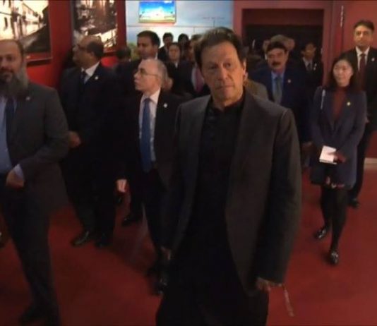 Prime Minister Imran Khan visits central party school Exhibition Hall in Beijing...