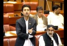Minister of State for Communications Murad Saeed Speech Senate of Pakistan Islamabad (09.11.18)