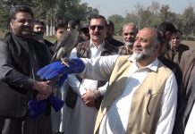 KP Minister Forestry, Environment & Wildlife releasing...