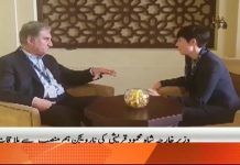 Minister of Foreign Affairs Shah Mahmood Qureshi met with Norwegian counterpart Ine Marie Eriksen Søreide on the sidelines of Sir Bani Yas Forum in Abu Dhabi (17.11.18)