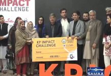کے پی یوتھ امپیکٹ چیلنج پروگرام کے تحت نوجوانوں میں گرانٹ کے چیکس تقسیم-
سینئر وزیر برائے سیاحت و امور نوجوانان عاطف خان نے 34 خواتین سمیت 115 نوجوانوں کو 3 سے 5 لاکھ تک گرانٹ کے چیکس تقسیم کئے۔
#KPImpactChallenge