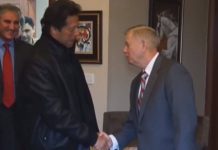Senior US Republican Senator Lindsey Graham called on Prime Minister Imran Khan this afternoon in Islamabad
