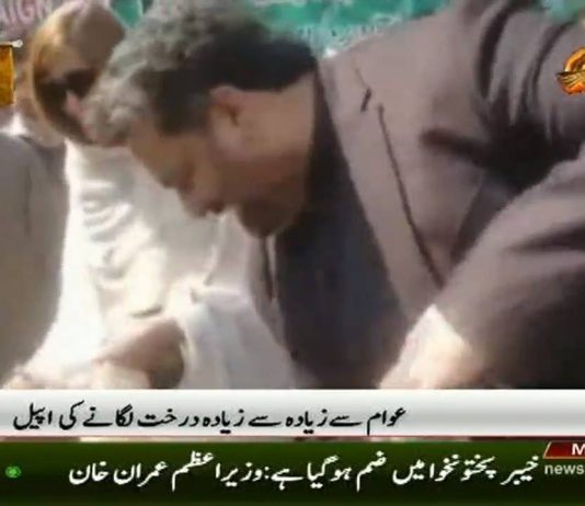 وزیر مملکت برائے ماحولیاتی تبدیلی زرتاج گل وزیر نے ٹین بلین ٹری سونامی کے سلسلے میں پاکستان فارسٹ انسٹیٹیوٹ پشاور میں پودا لگایا