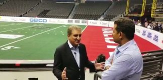 Minister of Foreign Affairs Shah Mahmood Qureshi Exclusive Talk with ARY News at venue Capital One Arena Washington D.C. USA (19.07.19)