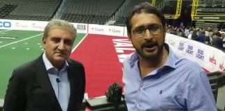 Minister of Foreign Affairs Shah Mahmood Qureshi Exclusive Talk with Samaa at venue Capital One Arena Washington D.C. USA (19.07.19)